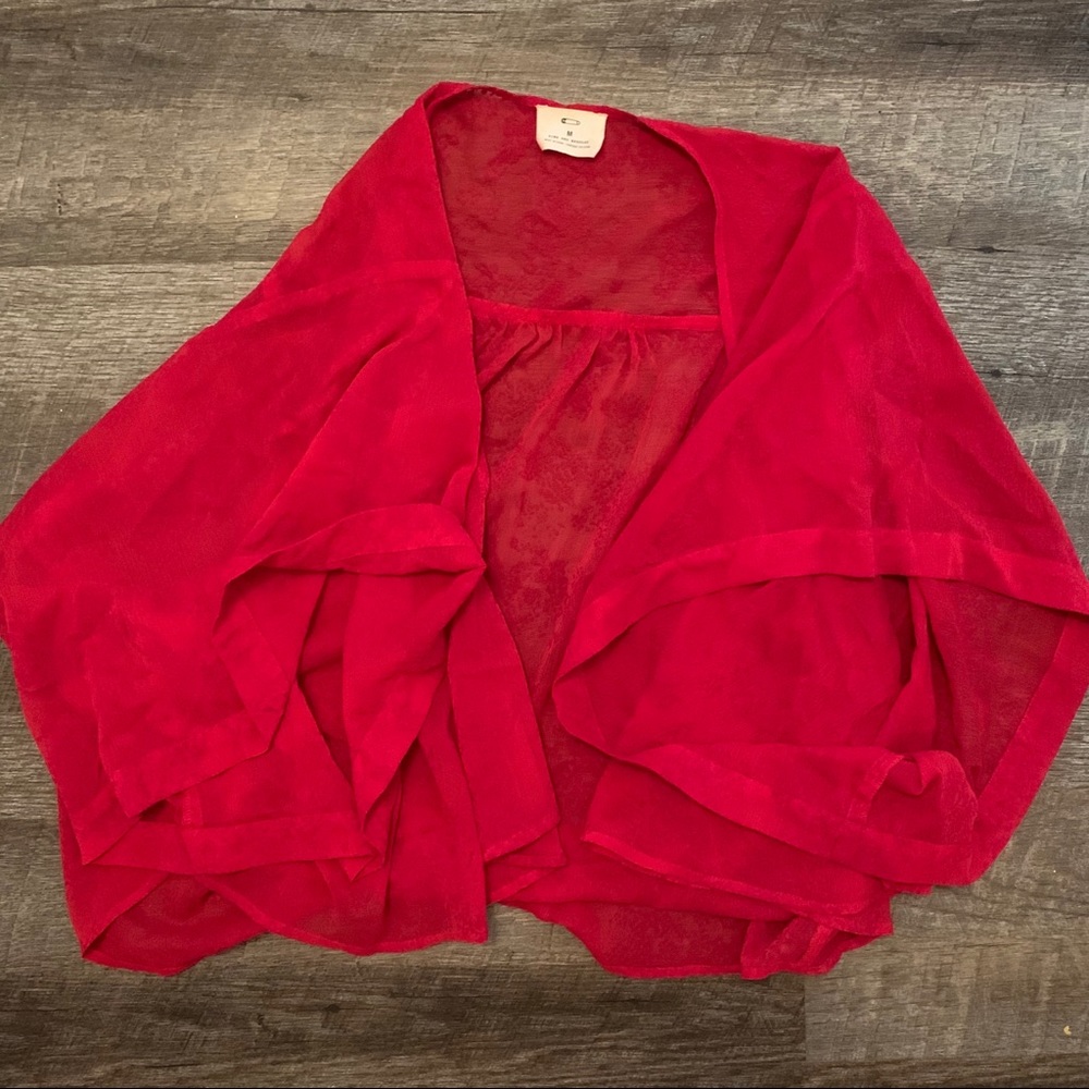 Red shawl